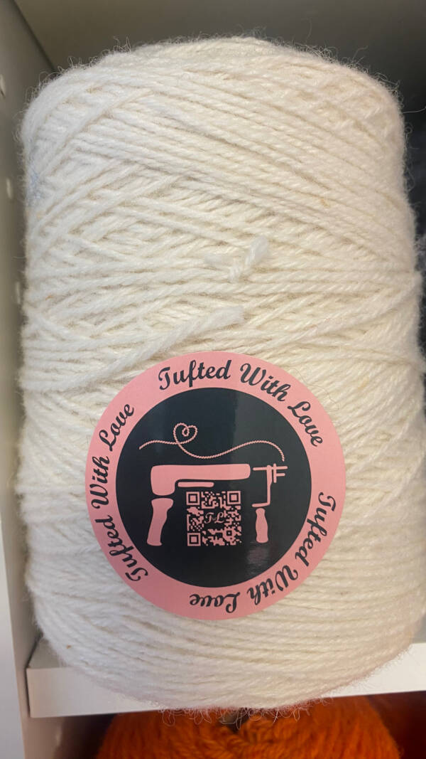 New Zealand Wool Tufting Yarn SUPPER WHITE